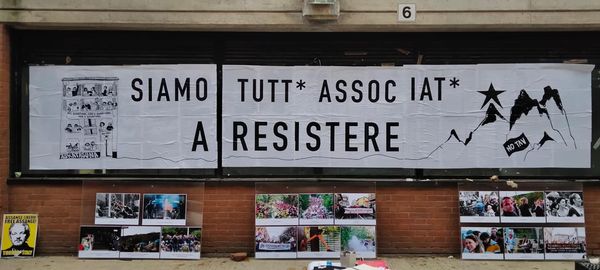 Associazione a Delinquere? No, Associazione a Resistere! Associamoci tutti.