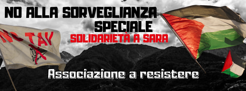 No alla sorveglianza speciale: Solidarietà a Sara! Mercoledì 14 ottobre: solidarietà in aula 7 ore 9.30